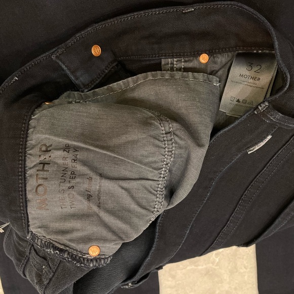 Mother The Stunner Zip Two Step Fray In Holding Hands Size 32 - Picture 8 of 9